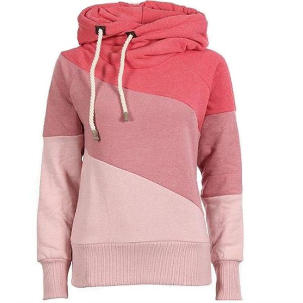 women's hoodies & sweatshirts thick korean autumn and winter slim was thin hooded long-sleeved stitching multicolor pullovers, Black
women's hoodies & sweatshirts thick korean autumn and winter slim was thin hooded long-sleeved stitching multicolor pullovers, Black