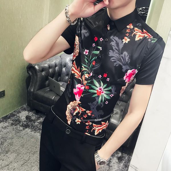 summer 2021 short sleeve shirt men's fashion leopard head printed shirts 1911 - p50 han edition cultivate morality casual, White;black
summer 2021 short sleeve shirt men's fashion leopard head printed shirts 1911 - p50 han edition cultivate morality casual, White;black
