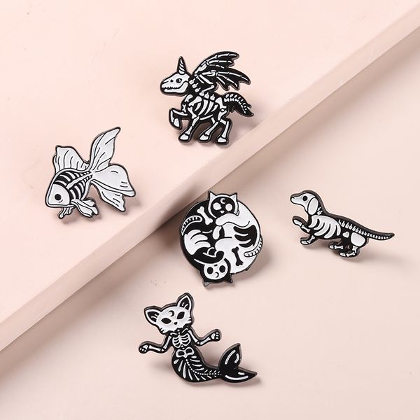 animal enamel pin dog fossil fish fox brooch punk badges cat bones gothic children friend hat school bag badge gift wholesale, Gray
animal enamel pin dog fossil fish fox brooch punk badges cat bones gothic children friend hat school bag badge gift wholesale, Gray