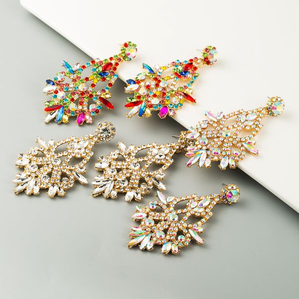 colorful korean flower drop earrings jewelry luxurious temperament shiny crystal earrings geometric women party gift, Silver
colorful korean flower drop earrings jewelry luxurious temperament shiny crystal earrings geometric women party gift, Silver