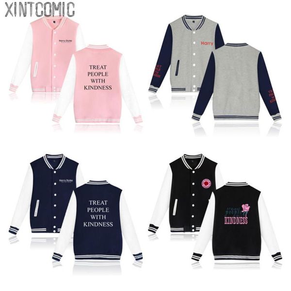 harajuku sweatshirt treat people with kindness baseball uniform jacket coat spring hip hop hoodies men women tracksuit women's jackets, Black;brown
harajuku sweatshirt treat people with kindness baseball uniform jacket coat spring hip hop hoodies men women tracksuit women's jackets, Black;brown