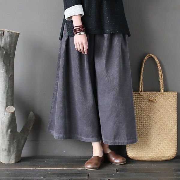 women's pants & capris women cotton winter retro vintage washed ladies wide leg solid color elastic waist trousers corduroy, Black;white
women's pants & capris women cotton winter retro vintage washed ladies wide leg solid color elastic waist trousers corduroy, Black;white