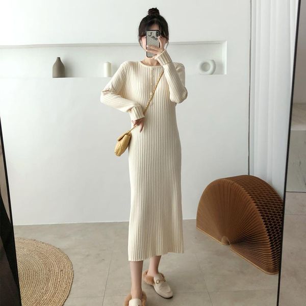 casual dresses thick warm autumn winter o neck mid-length women sweater dress slim female jumper elegant maxi vestidos, Black;gray
casual dresses thick warm autumn winter o neck mid-length women sweater dress slim female jumper elegant maxi vestidos, Black;gray