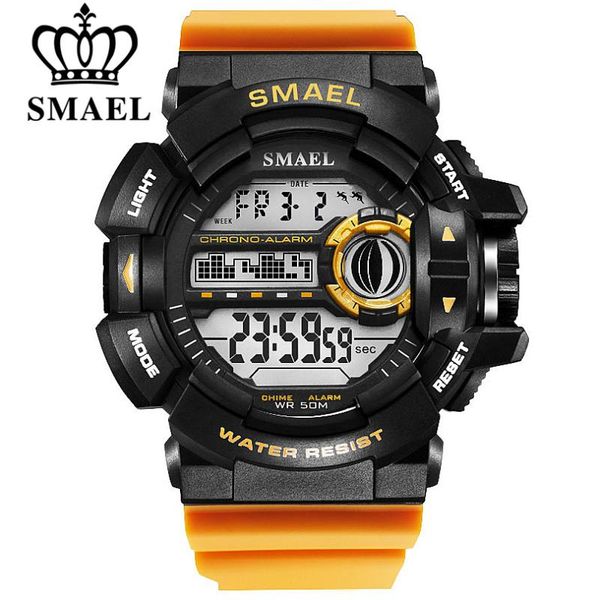 wristwatches smael men military sports countdown watches man led alarm chrono digital relogio masculino 50m waterproof, Slivery;brown
wristwatches smael men military sports countdown watches man led alarm chrono digital relogio masculino 50m waterproof, Slivery;brown