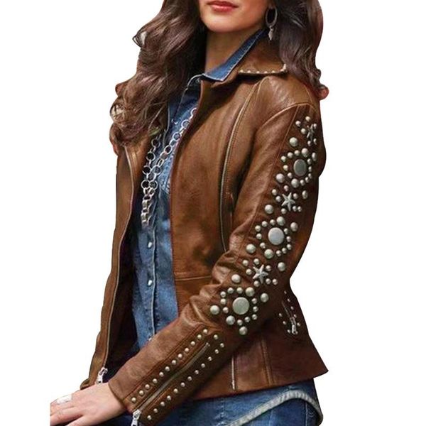 women's jackets rhinestone decor outwear short stylish daily zipper autumn winter women jacket slim fit long sleeve lapel neck party tr, Black;brown
women's jackets rhinestone decor outwear short stylish daily zipper autumn winter women jacket slim fit long sleeve lapel neck party tr, Black;brown