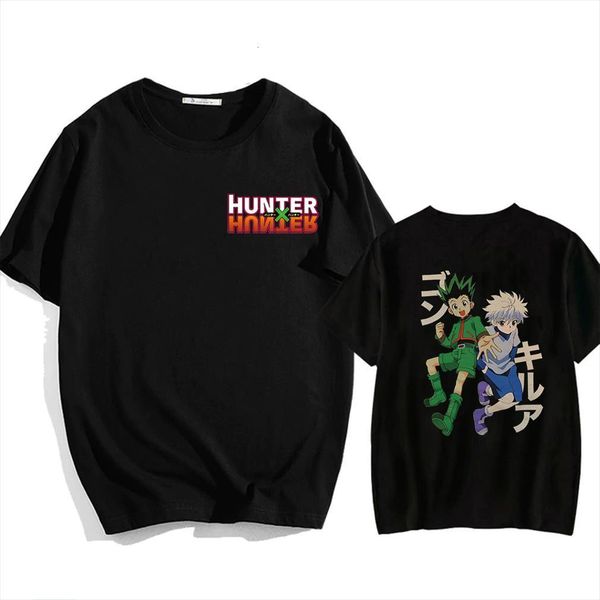 hunter x o neck short men t shirt sleeved anime gon killua tee harajuku, White;black
hunter x o neck short men t shirt sleeved anime gon killua tee harajuku, White;black