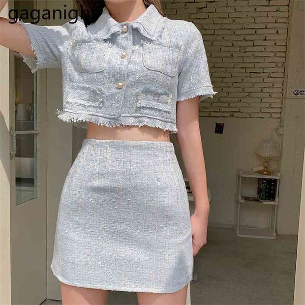 gaganight casual plaid tweed two-piece women sets single breasted cropped jacket high waist skirt suit elegant office ladies set 210730, White
gaganight casual plaid tweed two-piece women sets single breasted cropped jacket high waist skirt suit elegant office ladies set 210730, White