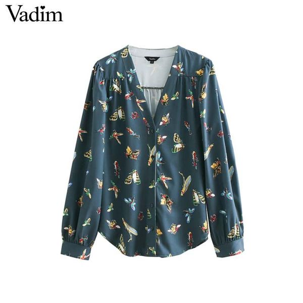 women's blouses & shirts vadim v neck butterfly bee print blouse insect pattern long sleeve turn down collar pleated casual loose blusa, White
women's blouses & shirts vadim v neck butterfly bee print blouse insect pattern long sleeve turn down collar pleated casual loose blusa, White