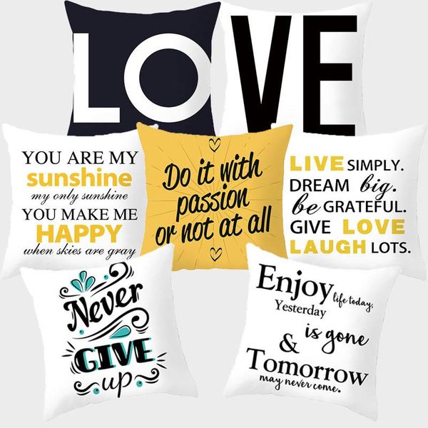cushion/decorative pillow motto love printed decorative cushion black yellow white sofa cover with letters decoration polyester 10303
cushion/decorative pillow motto love printed decorative cushion black yellow white sofa cover with letters decoration polyester 10303