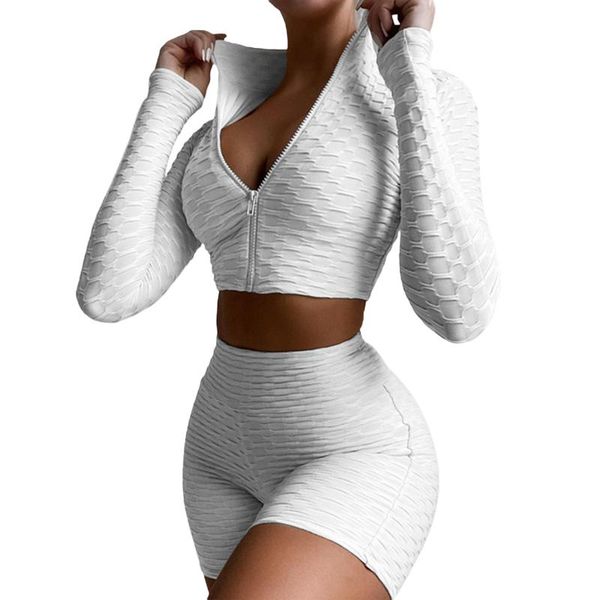 yoga outfit 2pcs women set sports tracksuit long sleeves zipper coat+high-waist shorts female fitness gym legging suit sportswear
yoga outfit 2pcs women set sports tracksuit long sleeves zipper coat+high-waist shorts female fitness gym legging suit sportswear