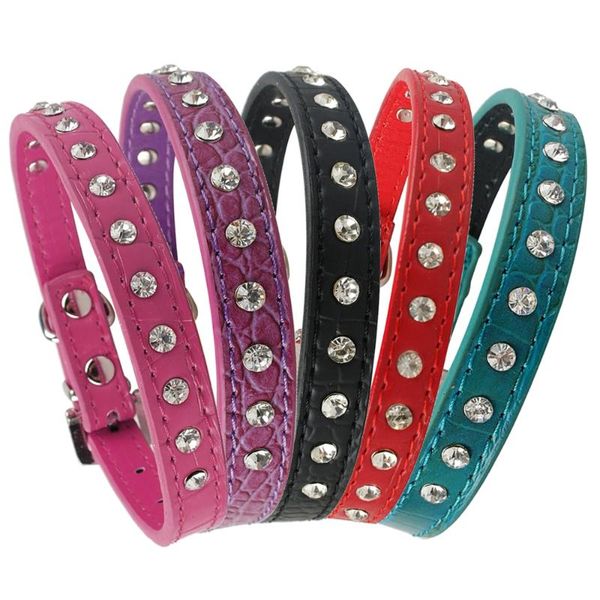 dog collars & leashes soft crystal collar rhinestones leather puppy cat adjustable 3 sizes for small medium chihuahua yorkshire
dog collars & leashes soft crystal collar rhinestones leather puppy cat adjustable 3 sizes for small medium chihuahua yorkshire