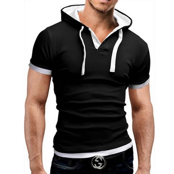 men's t-shirts t shirt 2021 summer fashion hooded sling short-sleeved tees male camisa masculina t-shirt slim 4xl, White;black
men's t-shirts t shirt 2021 summer fashion hooded sling short-sleeved tees male camisa masculina t-shirt slim 4xl, White;black