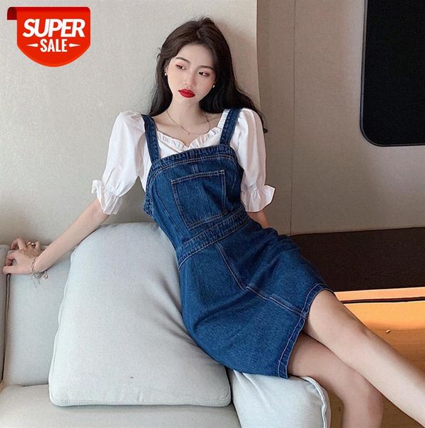 women's western-style one-shoulder shirt + slim-fit denim suspender skirt for age reduction and waist #au5m, Black
women's western-style one-shoulder shirt + slim-fit denim suspender skirt for age reduction and waist #au5m, Black