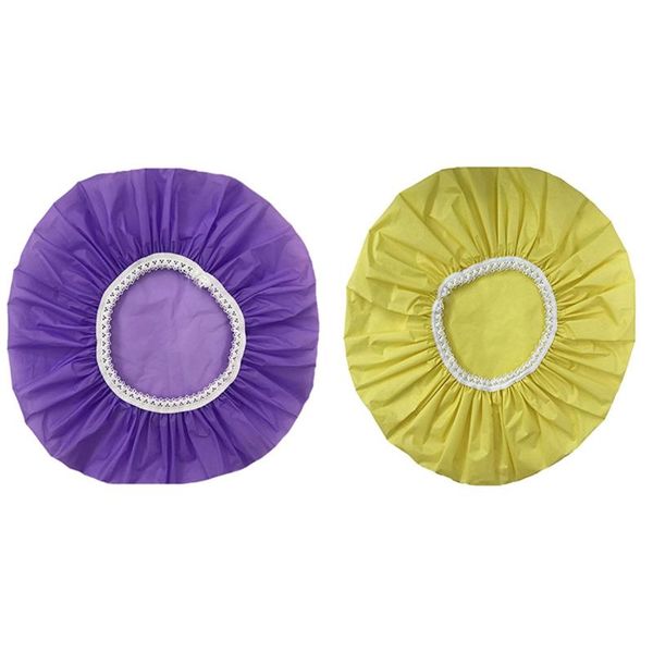 shower caps 2pcs household waterproof cap, swimming el elastic cap hair set,purple & yellow
shower caps 2pcs household waterproof cap, swimming el elastic cap hair set,purple & yellow