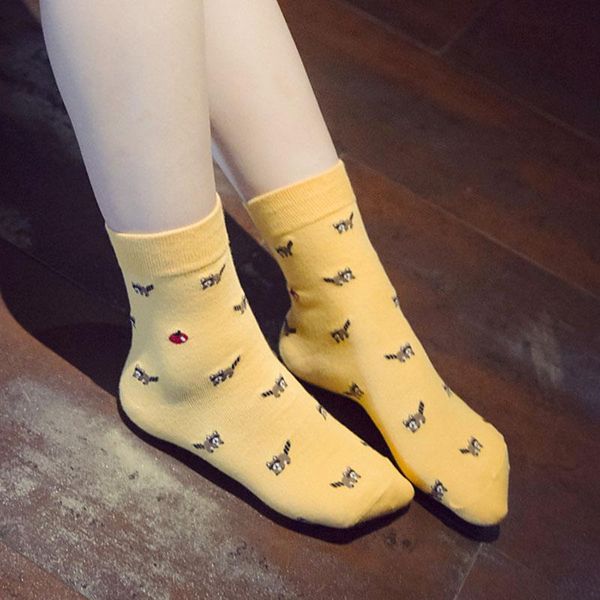 cartoon cotton socks design multi-color fashion dress casual men's women's, Pink;yellow
cartoon cotton socks design multi-color fashion dress casual men's women's, Pink;yellow