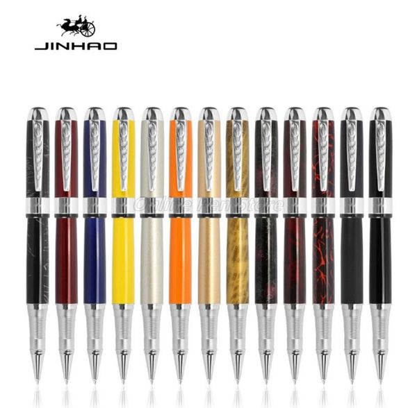 ballpoint pens jinhao 250 metal barrel high-end roller ball pen silver trim refillable professional office stationery writing accessory, Blue;orange
ballpoint pens jinhao 250 metal barrel high-end roller ball pen silver trim refillable professional office stationery writing accessory, Blue;orange