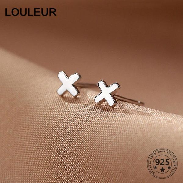 stud louleur daily 925 sterling silver earrings cross for women girls jewelry fashion all-matched, Golden;silver
stud louleur daily 925 sterling silver earrings cross for women girls jewelry fashion all-matched, Golden;silver