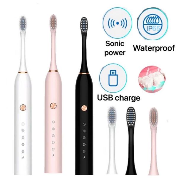 smart electric toothbrush sonic fast rechargeable ultrasonic electronic oral clean whitening brush with 2 heas
smart electric toothbrush sonic fast rechargeable ultrasonic electronic oral clean whitening brush with 2 heas