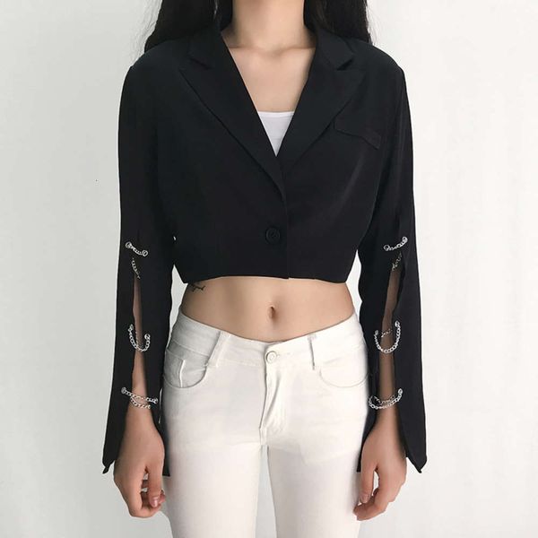 jackets coats 2021 suit black fashion chain design sense of leisure short jacket women's wear 8uga, Black;brown
jackets coats 2021 suit black fashion chain design sense of leisure short jacket women's wear 8uga, Black;brown
