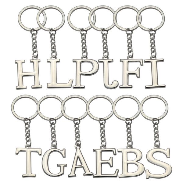 cute a - z letter keychain women men pendant car keyring holder metal key chains charm bag jewelry accessories party gifts, Silver
cute a - z letter keychain women men pendant car keyring holder metal key chains charm bag jewelry accessories party gifts, Silver