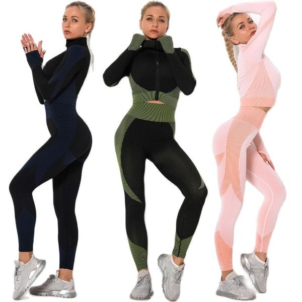 yoga outfit 2 piece women's workout tracksuit-seamless leggings and stretch sports long sleeve crop coat gym clothes set
yoga outfit 2 piece women's workout tracksuit-seamless leggings and stretch sports long sleeve crop coat gym clothes set