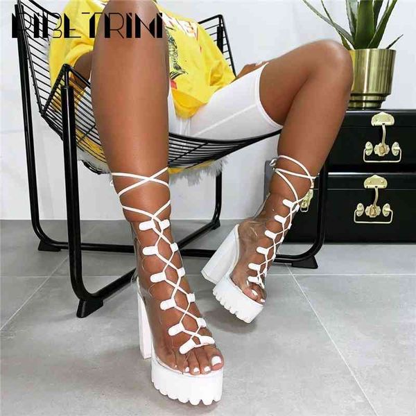 sandals 35-42 ins cool platform ankle wrap shoes woman high block heels transparent gladiator sandals women, Black
sandals 35-42 ins cool platform ankle wrap shoes woman high block heels transparent gladiator sandals women, Black