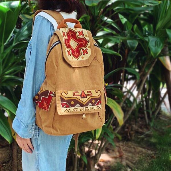 backpack original bohemian cotton ethnic embroidery travel large size retro casual women bags
backpack original bohemian cotton ethnic embroidery travel large size retro casual women bags