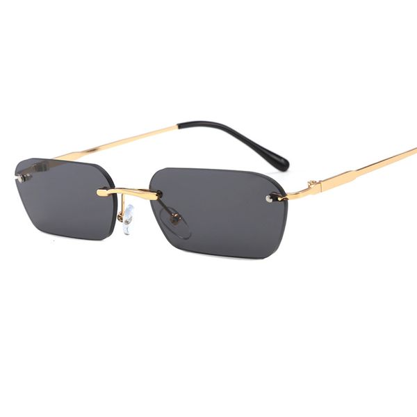 fashion rimless sunglasses street shooting men women small square glasses outdoor driving multi-color optional with box, White;black
fashion rimless sunglasses street shooting men women small square glasses outdoor driving multi-color optional with box, White;black