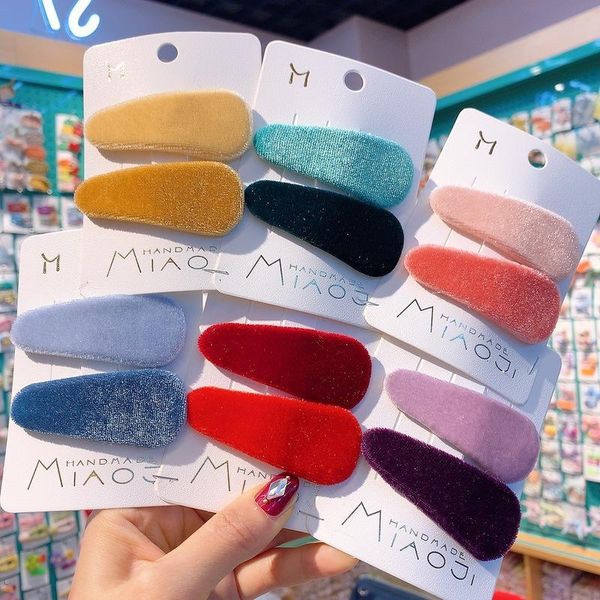 hair accessories 2 pcs fashion children's hairpins headdress korea sweet girl simple colorful velvet drop shape bb clip kids, Slivery;white
hair accessories 2 pcs fashion children's hairpins headdress korea sweet girl simple colorful velvet drop shape bb clip kids, Slivery;white