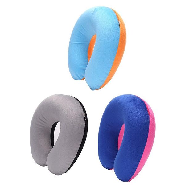 pillow short plush fabric cover + pvc inflatable neck travel relieve fatigue 
pillow short plush fabric cover + pvc inflatable neck travel relieve fatigue