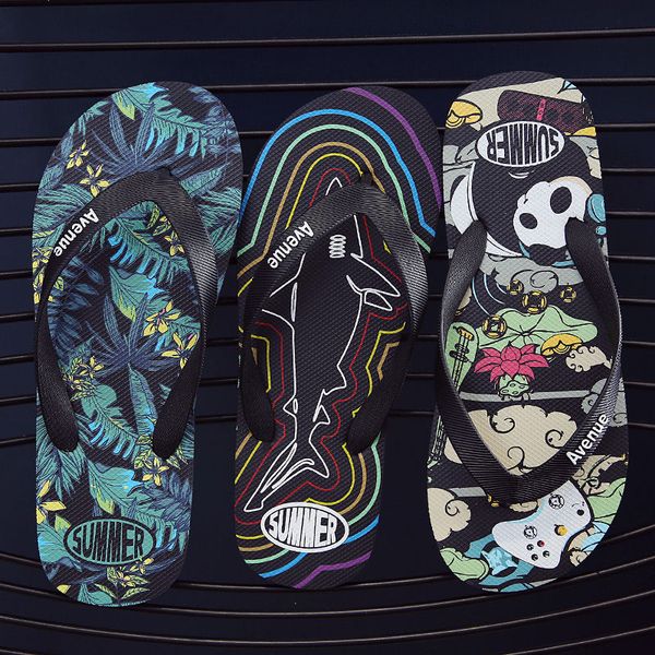 flip-flops shoes mens shoes new style slippers summer outdoor non-slip sandals trend personality wear-resistant flip flops, Black
flip-flops shoes mens shoes new style slippers summer outdoor non-slip sandals trend personality wear-resistant flip flops, Black
