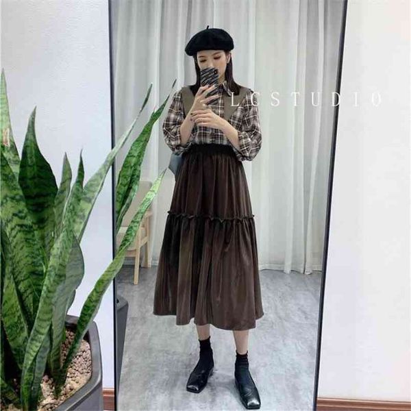 autumn winter elastic waist elasticity thin simple a-line long skirt solid color high ladies skirts 210527, Black
autumn winter elastic waist elasticity thin simple a-line long skirt solid color high ladies skirts 210527, Black