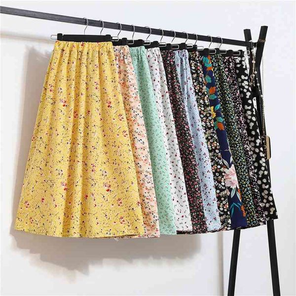 summer high waist chiffon skirts women casual korean style floral print a-line vintage swing beach mid length female 210526, Black
summer high waist chiffon skirts women casual korean style floral print a-line vintage swing beach mid length female 210526, Black