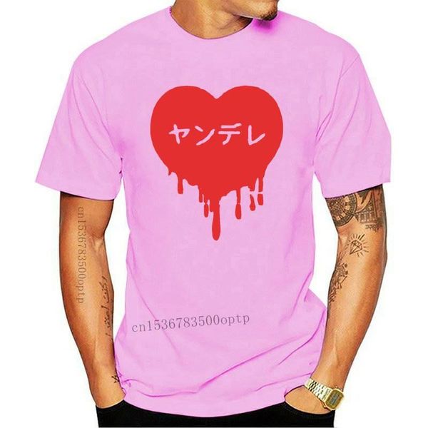 men's t-shirts yandere in japanese - anime weeaboo t-shirt, White;black 
men's t-shirts yandere in japanese - anime weeaboo t-shirt, White;black
