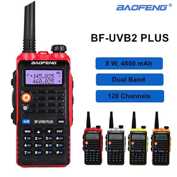 version high power 8w baofeng uv-b2 plus walkie talkie dual band uhf vhf transceiver 4800mah handheld two way ham cb radio
version high power 8w baofeng uv-b2 plus walkie talkie dual band uhf vhf transceiver 4800mah handheld two way ham cb radio
