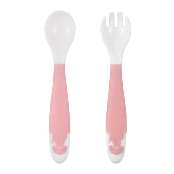 cups, dishes & utensils solid color baby spoon and fork set made of safe non polluting materials ergonomic wide handle design for easy grip
cups, dishes & utensils solid color baby spoon and fork set made of safe non polluting materials ergonomic wide handle design for easy grip