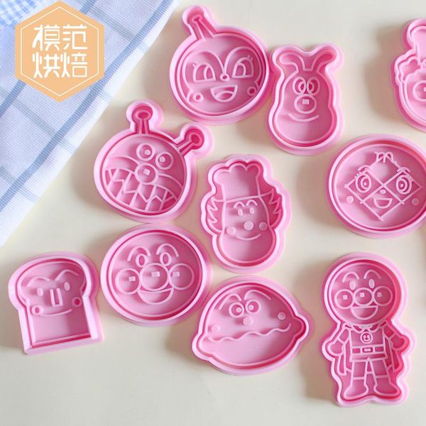 11pcs/set anpanman cookie cutter 3d pressing type baking tool home mold cartoon anime kitchen supplies sashes
11pcs/set anpanman cookie cutter 3d pressing type baking tool home mold cartoon anime kitchen supplies sashes