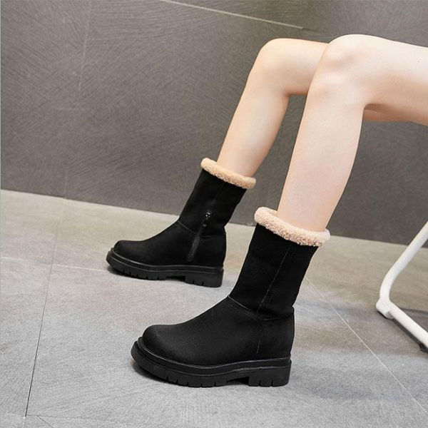 winter fur snow mid-calf ladies warm wool booties chunky heel ankle boot comfortable shoes casual women boots 9556, Black
winter fur snow mid-calf ladies warm wool booties chunky heel ankle boot comfortable shoes casual women boots 9556, Black