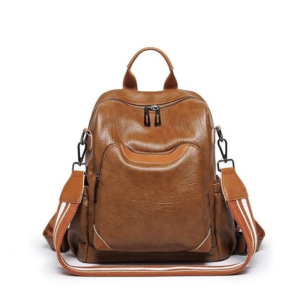 outdoor bags 2021 genuine leather women's bag solid color casual fashion ladies backpacks simple shoudler travel mochila escolar
outdoor bags 2021 genuine leather women's bag solid color casual fashion ladies backpacks simple shoudler travel mochila escolar