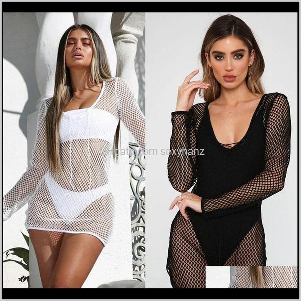 casual dresses womens clothing apparel drop delivery 2021 women bikini cover up fishnet hollow out long sleeve swimsuit coverups summer, Black;gray
casual dresses womens clothing apparel drop delivery 2021 women bikini cover up fishnet hollow out long sleeve swimsuit coverups summer, Black;gray
