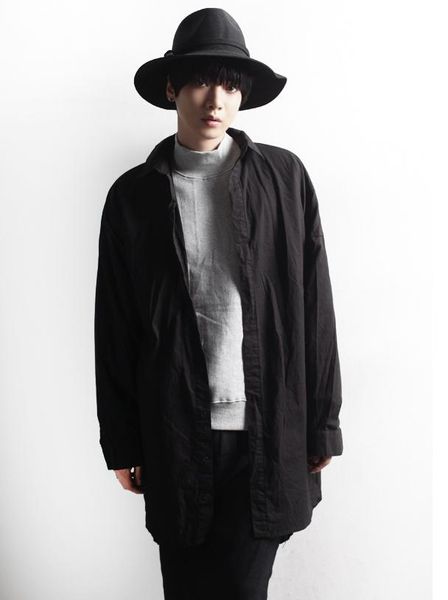 men's casual shirts shirt fashion loose long irregular sleeve personality large size top, White;black
men's casual shirts shirt fashion loose long irregular sleeve personality large size top, White;black