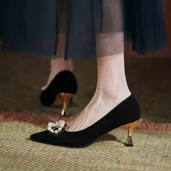dress shoes 2021 spring and summer beaded high heels stiletto pointed shallow mouth single sweet sandals, Black
dress shoes 2021 spring and summer beaded high heels stiletto pointed shallow mouth single sweet sandals, Black