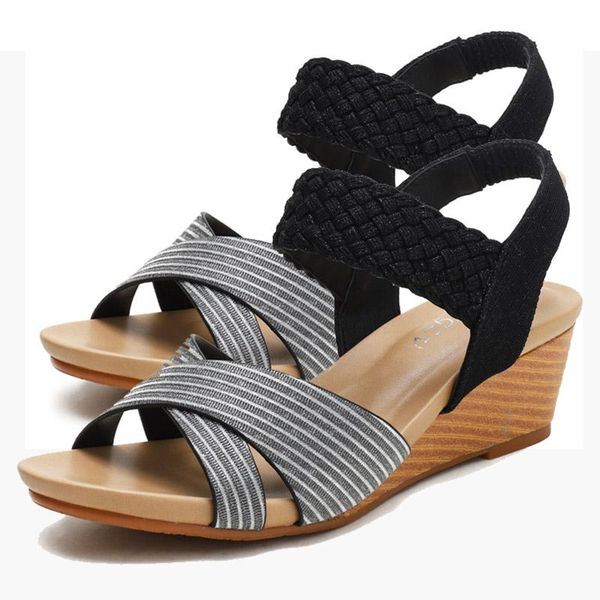 dress shoes eagsity wedges sandals for women high heel outdoor party casual lady peep toe spring summer pumps, Black
dress shoes eagsity wedges sandals for women high heel outdoor party casual lady peep toe spring summer pumps, Black