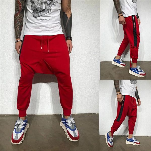 men's pants men harem style trousers hip hop casual joggers elastic waist fitness sweatpants, Black
men's pants men harem style trousers hip hop casual joggers elastic waist fitness sweatpants, Black