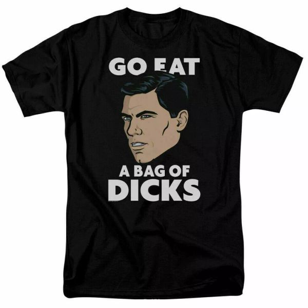 archer bag of t shirt mens licensed cartoon merch go eat a bag of d*cks black, White;black
archer bag of t shirt mens licensed cartoon merch go eat a bag of d*cks black, White;black
