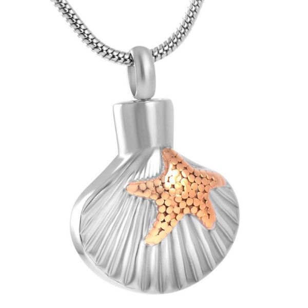 stainless steel 'shell&star' cremation urn necklace charm, wholesale pets&female&women ash holder accessaries pendant necklaces, Silver
stainless steel 'shell&star' cremation urn necklace charm, wholesale pets&female&women ash holder accessaries pendant necklaces, Silver