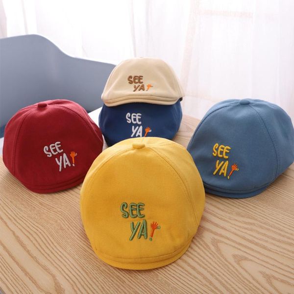 berets 2021 embroidery seeya baby winter hat korean catamite girl boys england solid color kids cap fashionable beret sun, Blue;gray
berets 2021 embroidery seeya baby winter hat korean catamite girl boys england solid color kids cap fashionable beret sun, Blue;gray
