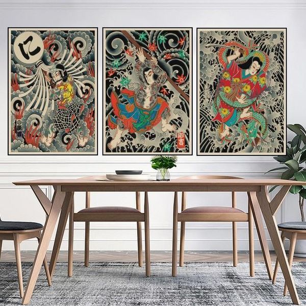 wall stickers japanese tattoo art poster home decor kraft paper sticker hanging pictures decoration
wall stickers japanese tattoo art poster home decor kraft paper sticker hanging pictures decoration