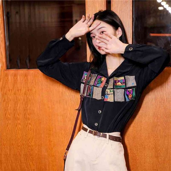 spring fashion trend ladies shirt girlish blouse design sense niche retro hong kong flavor embroidery ml773 210506, White
spring fashion trend ladies shirt girlish blouse design sense niche retro hong kong flavor embroidery ml773 210506, White
