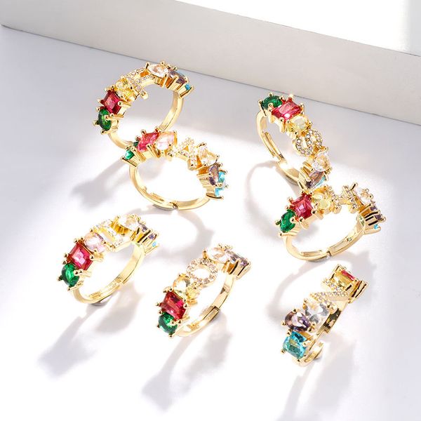 kimter fashion colourful crystal ring unique design 26 alphabet letter open rings adjustable women name wedding q189fz, Silver
kimter fashion colourful crystal ring unique design 26 alphabet letter open rings adjustable women name wedding q189fz, Silver